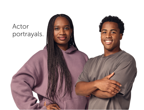 Two Black people representing populations impacted by HIV.